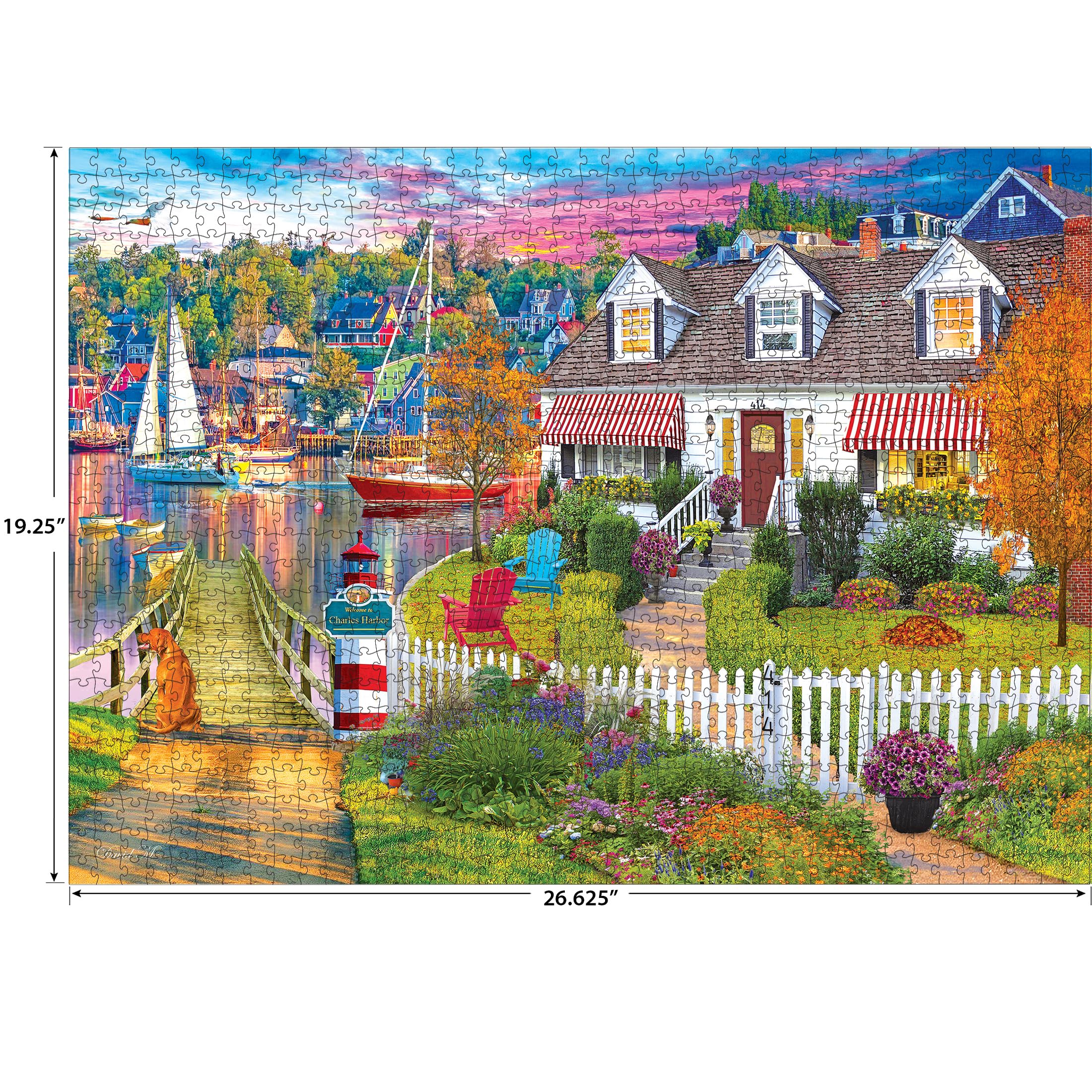 happyページ PieceRelax - HN1301 - Puzzle Canvas - Retro Wild Rose